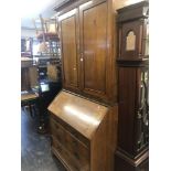 A 19th century mahogany bureau bookcase