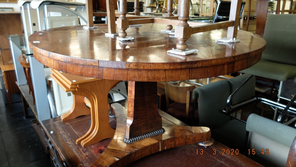 A 19th century rosewood breakfast table - Image 4 of 8