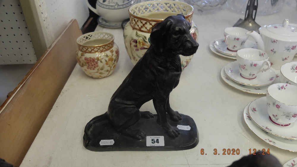 A bronze statue of a dog - Image 2 of 3