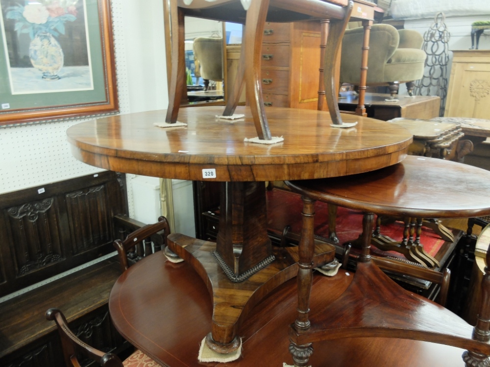 A 19th century rosewood breakfast table - Image 2 of 8