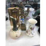 A small quantity of sundries including candelabra