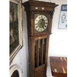 An oak grandmother clock