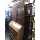 A 19th century mahogany bureau bookcase