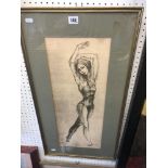 A limited edition print of a ballerina