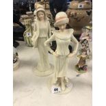 Two porcelain decorative figures