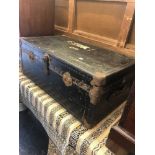 An old travel trunk