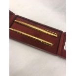 An 18ct hallmarked gold fountain pen and biro, a boxed Waterman, The Samouelle collection,