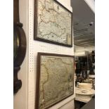 A framed map of Essex plus another