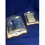 Two silver Jewish prayer frames