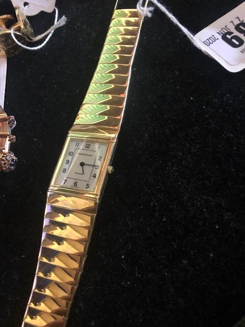 A Jaeger le Coutre 18ct gold reverso unisex watch,
