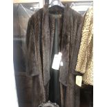 A fine quality two tone mink coat (size 14) by Lucien Toscani