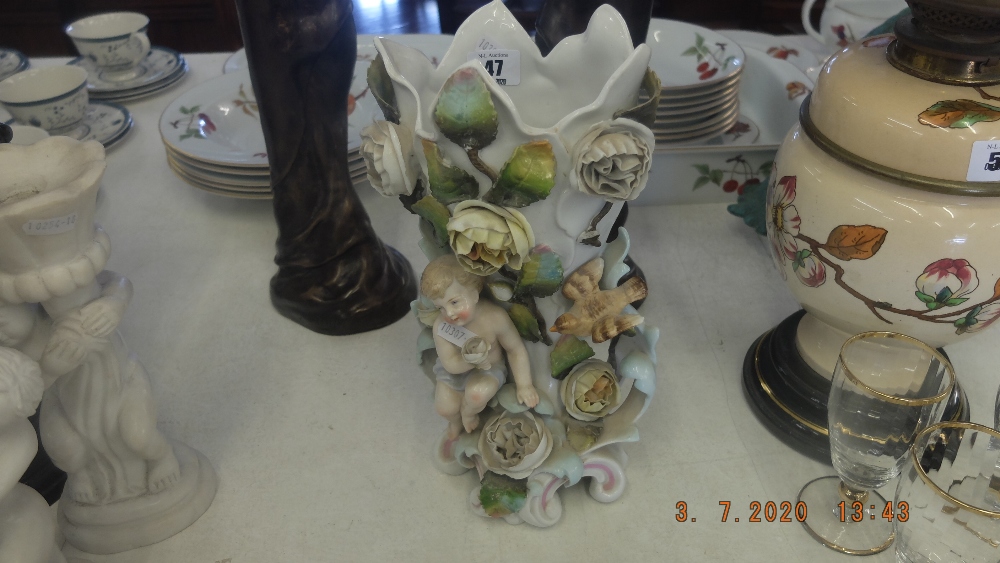 A German figural vase
