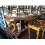 A 19th century rosewood breakfast table