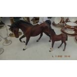 A Beswick horse and foal