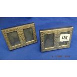 Two Brittania silver picture frames