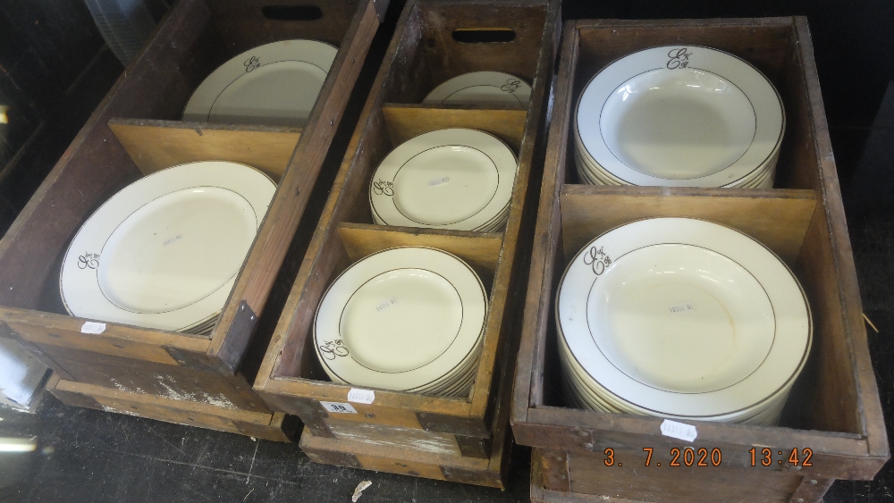 A quantity of plates various sizes