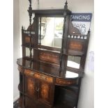 An Edwardian rosewood chiffonier