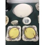 A qty of assorted English china, cake plates etc.