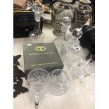 A qty of assorted glassware