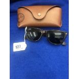 Pair of vintage 1980's Rayban Wayfarer sunglasses