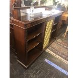 A mahogany regency style bookcase