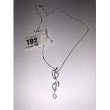 18ct white gold chain,