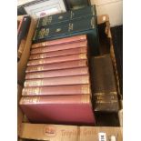 A set of volumes, second great war, dictionaries etc.