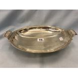 A silver fruit tray,