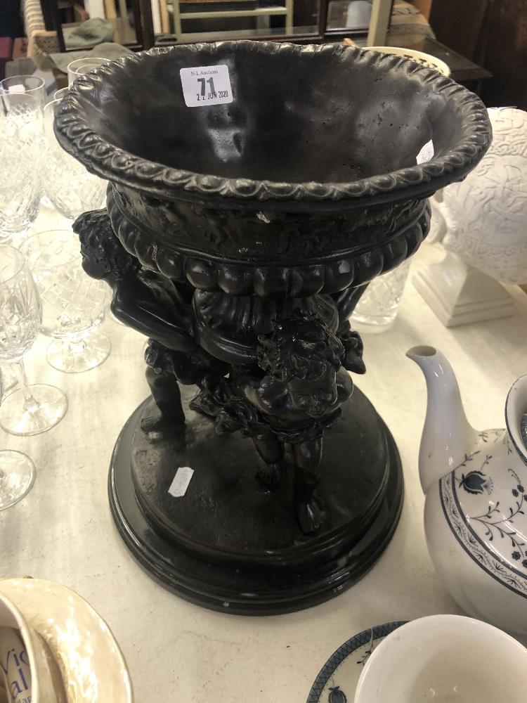 A marble and bronze centre piece,