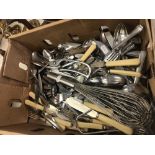 A large quantity of assorted cutlery