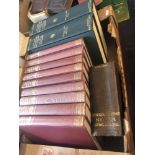 A set of volumes, second great war, dictionaries etc.