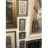 Four eastern paintings in ornate frames