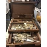 A box of continental silver plated cutlery