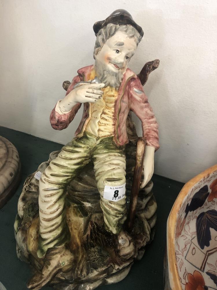 A large Capodimonte figure