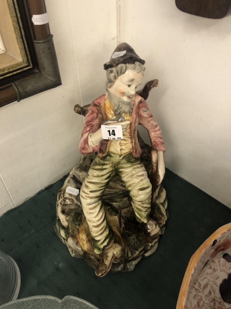 A large Capodimonte figure - Image 2 of 2