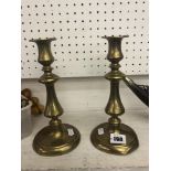 Early brass candlesticks