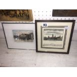 Two small framed Dutch pictures