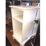 An oak book table and a locker