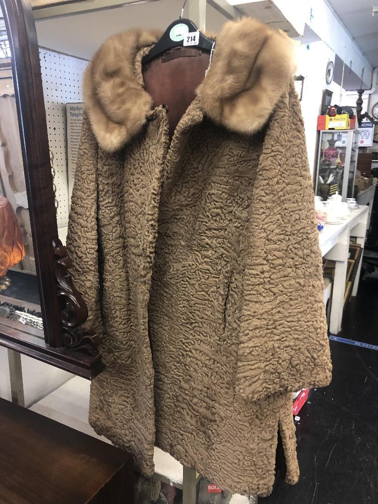 A fur coat,
