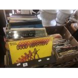 A collection of LP's and 45's including Rolling Stones, Bob Dylan etc.