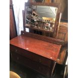 An oak dressing chest