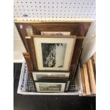 A quantity of framed prints etc.