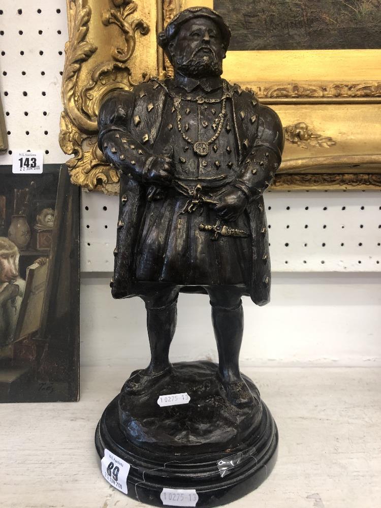 A bronze model of Henry VIII