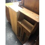 A mini five drawer chest and a small cabinet