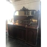 A 19th century mirror back sideboard a/f