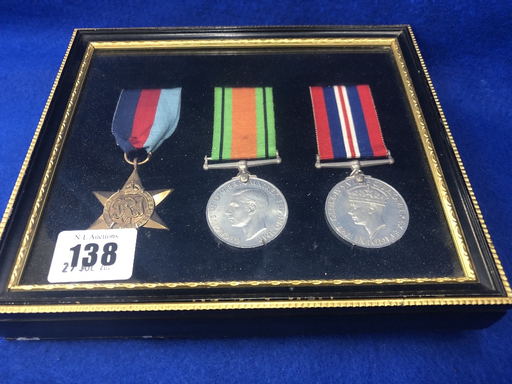 A framed set of medals - Image 2 of 4