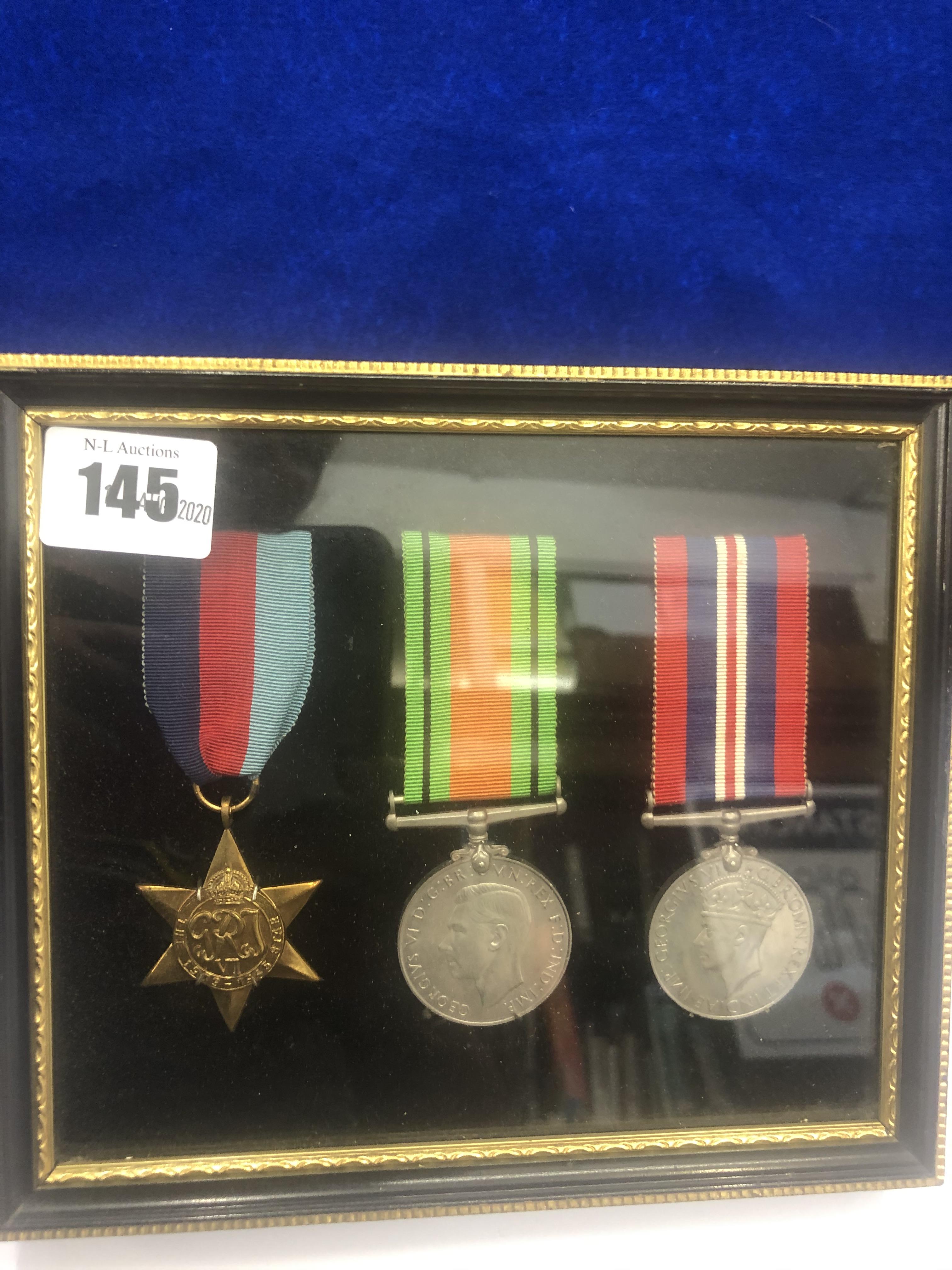 A framed set of medals - Image 4 of 4