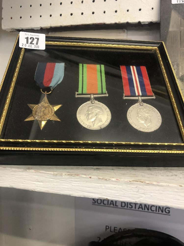 A framed set of medals - Image 3 of 4