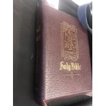 A 1950's leather bound bible