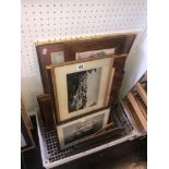 A quantity of framed prints etc.